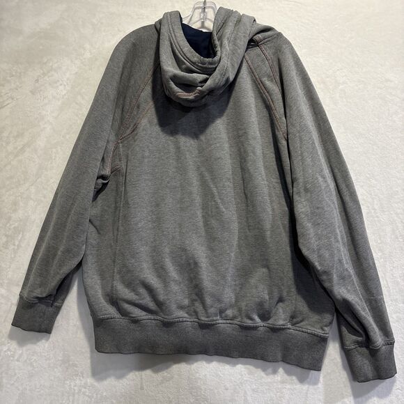 Nike Team Syracuse Lacrosse Hoodie Sweatshirt Men's Size XXL Grey Orange - Picture 8 of 16